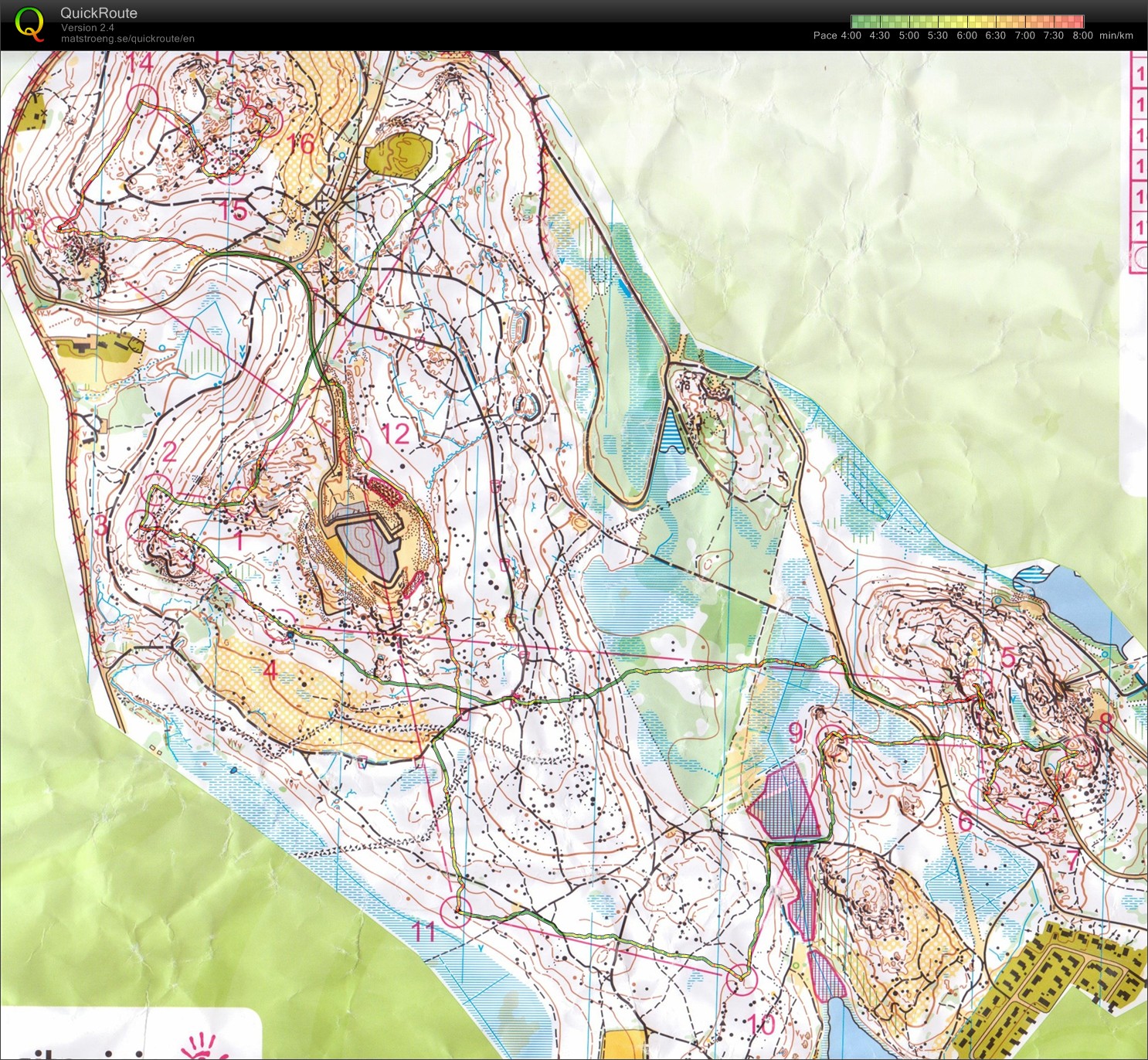 O-ringen, E5, kart 1 (26/07/2013)