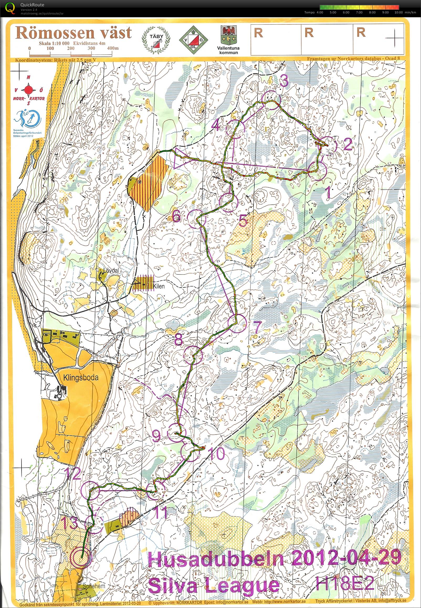 Silva League Uppland Medeldistans (2012-04-29) (26.01.2015)