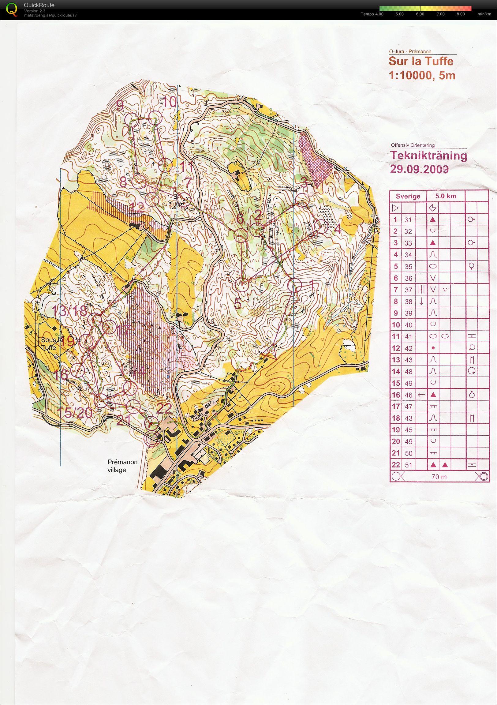 Läger Frankrike Medel utan stigar och stenmurar (2009-09-29)