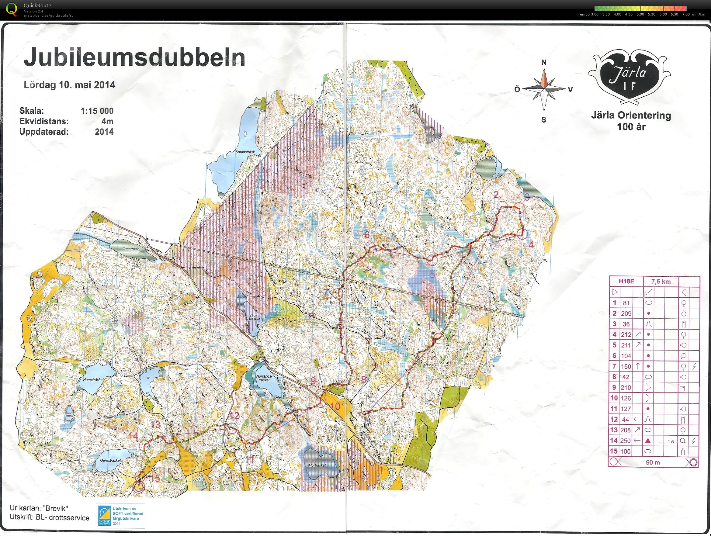 Jubileumsdubbeln långdistans (2014-05-10) (2015-01-26)