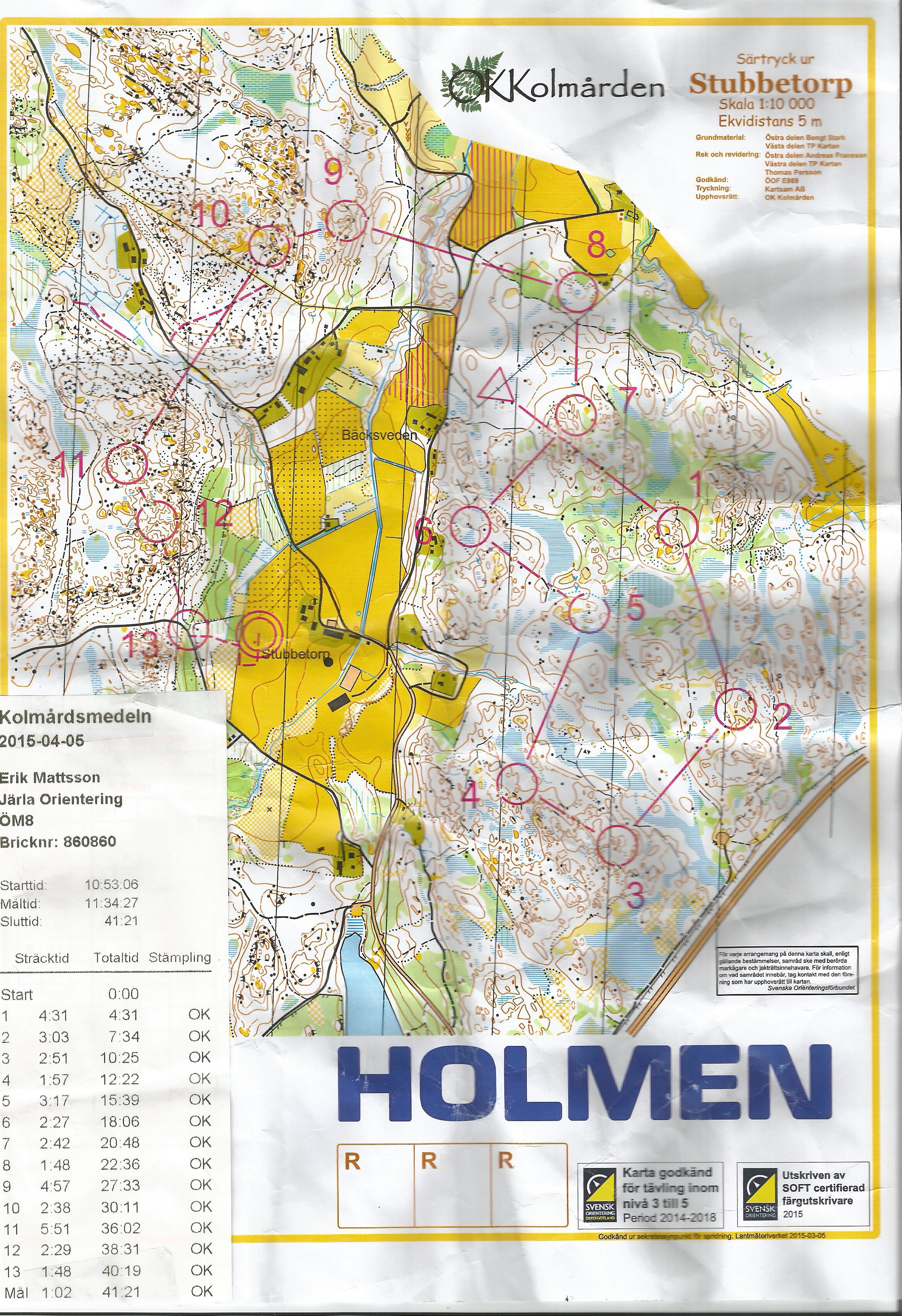 Kolmårdsmedlen (05-04-2015)