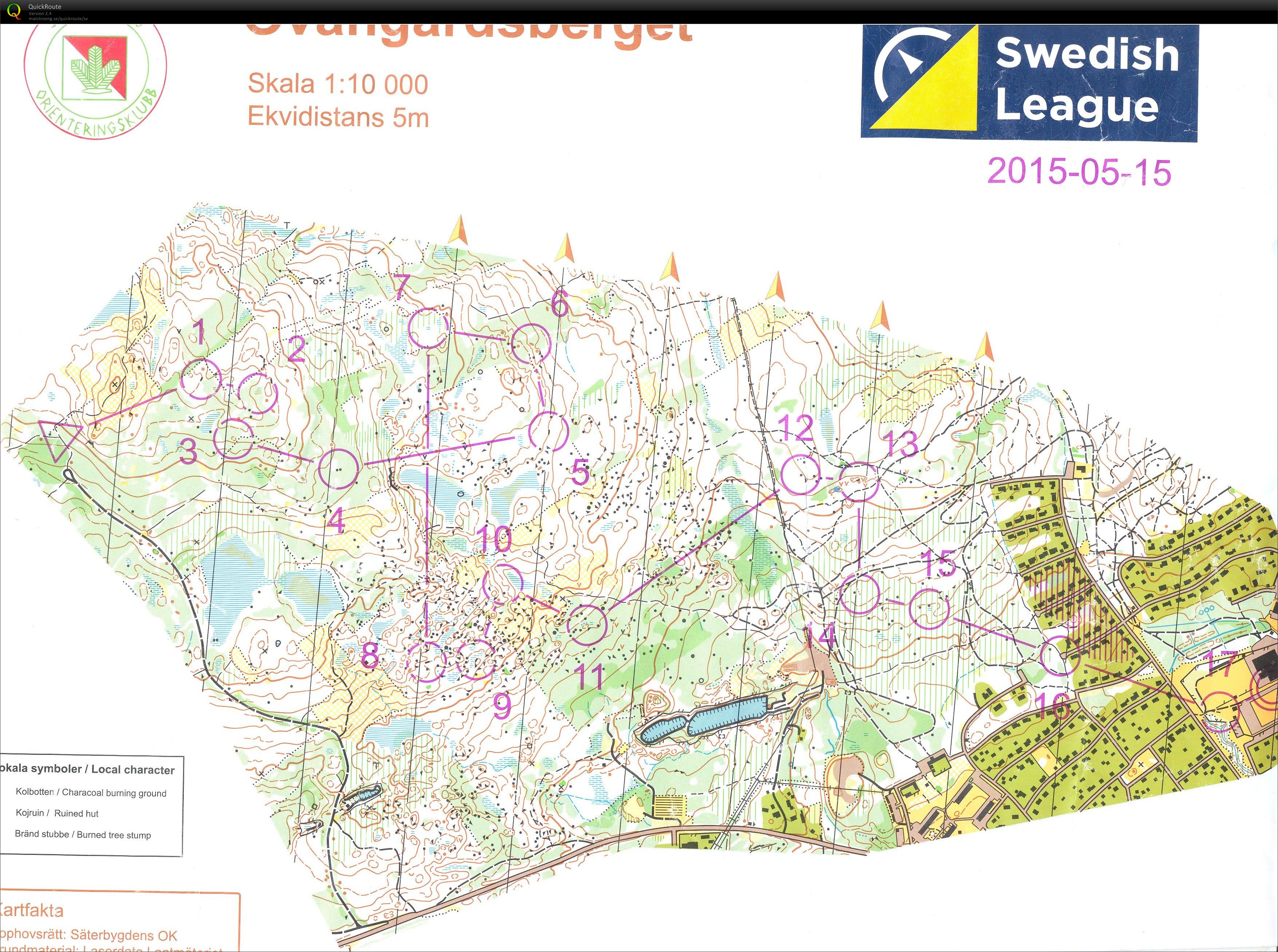 Omlöpning av medeldistans (15-05-2015)