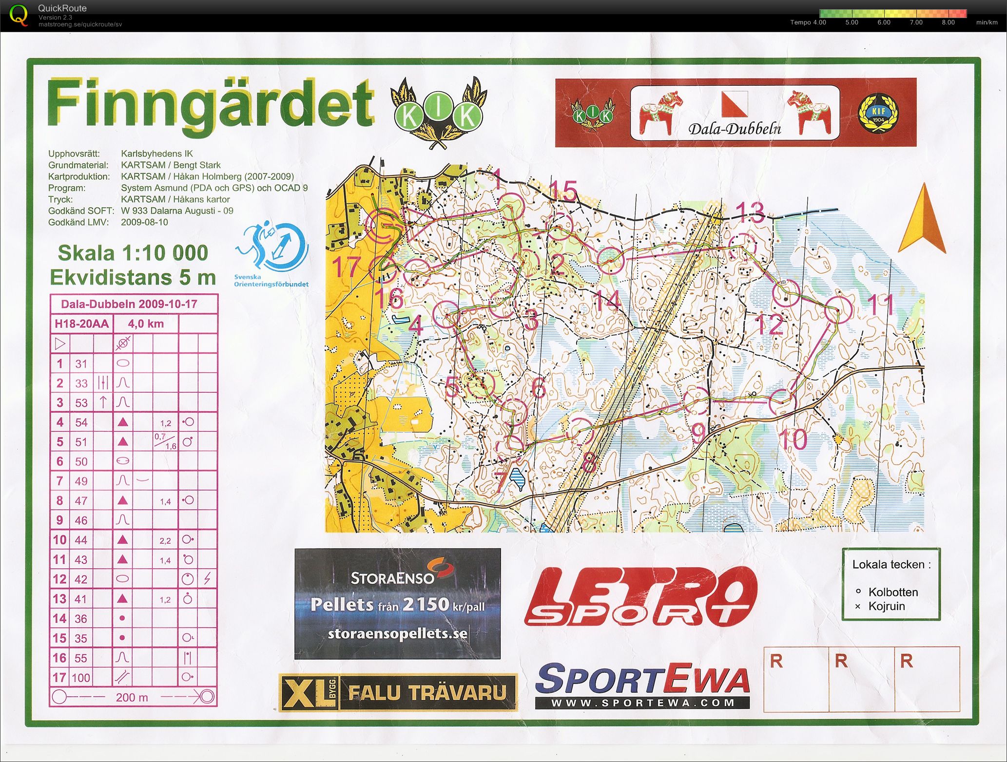 Daladubbeln etapp1 stafett (2009-10-17)