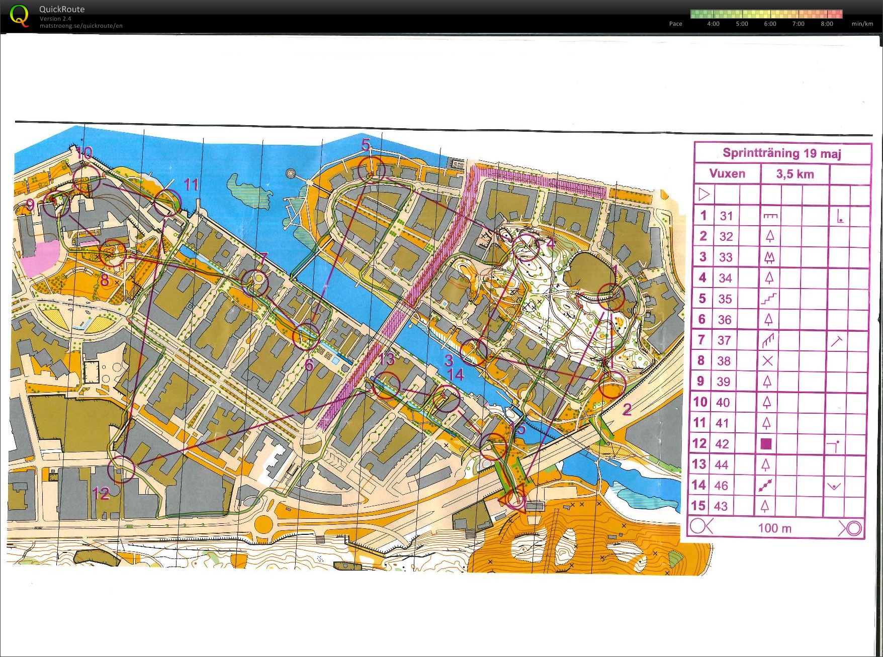 Sprint Hammarby Sjöstad (19-05-2015)