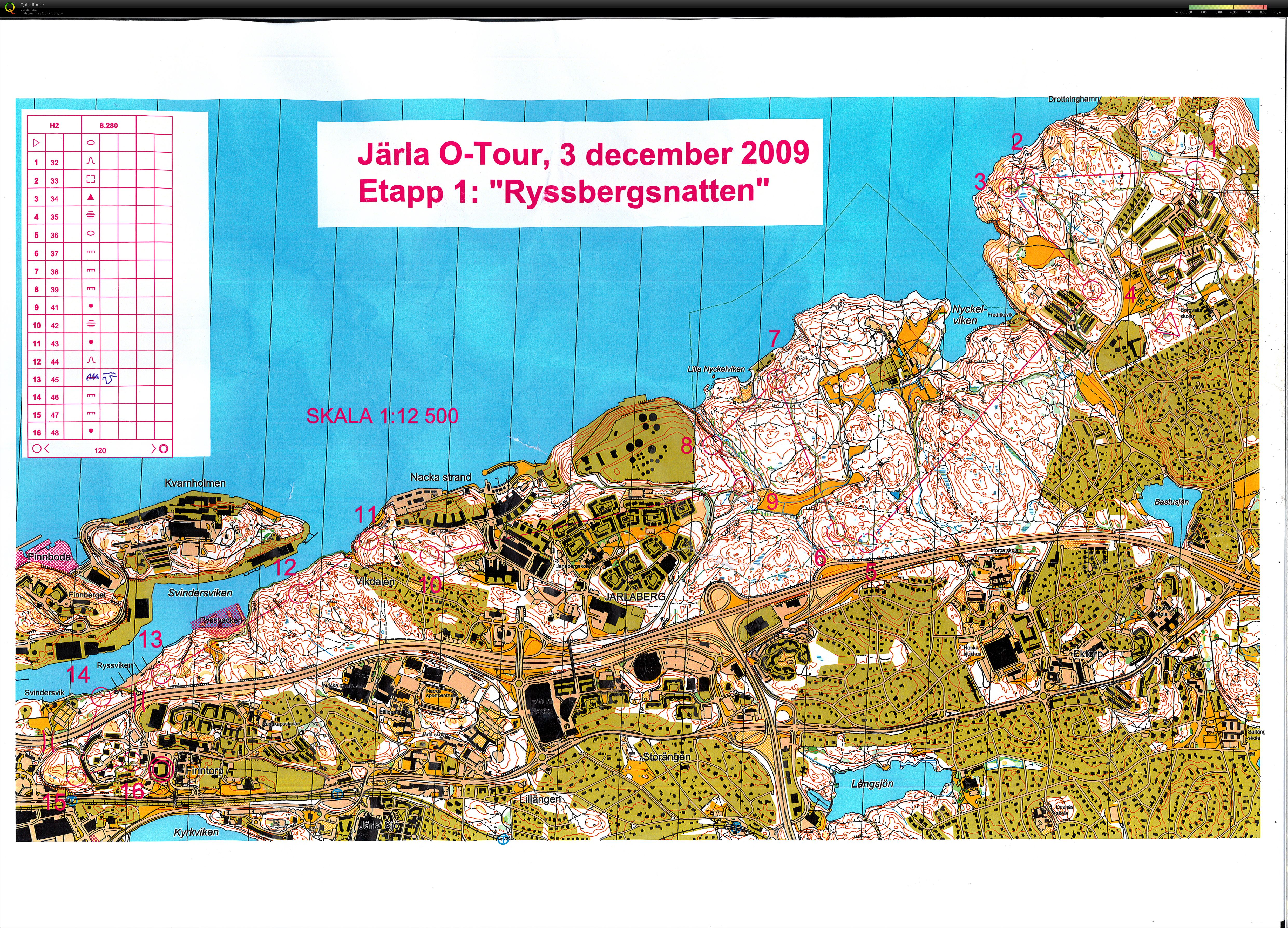 Järla O-Tour (2009-12-03)