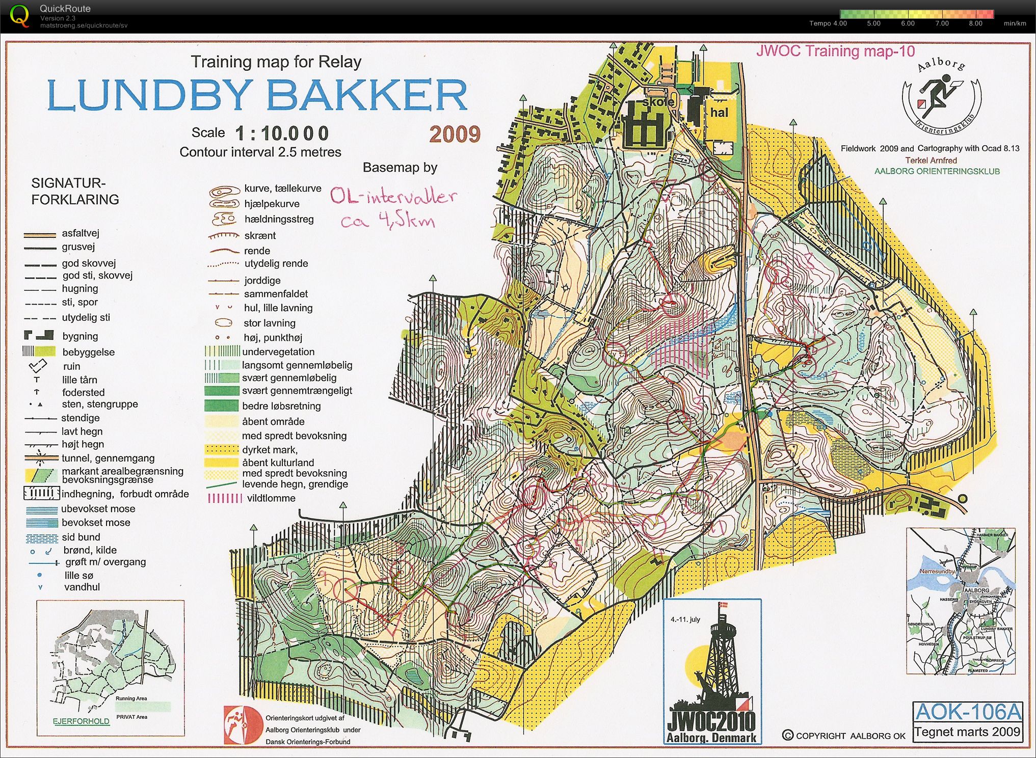 Läger Danmark OL-intervaller Lundby bakker (2010-01-04)