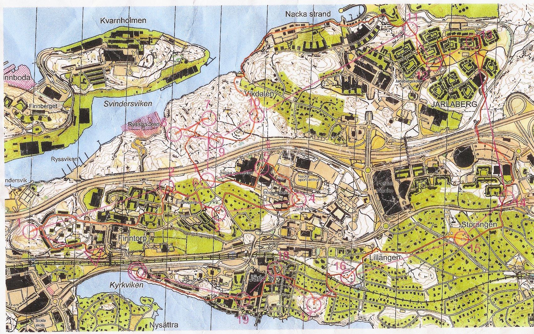 Järla O-tour etapp2 (2010-01-09)