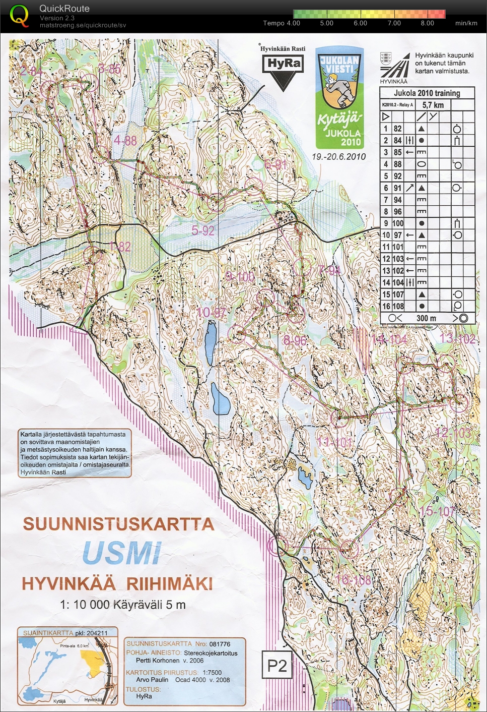 Jukolaträning (2010-06-18)