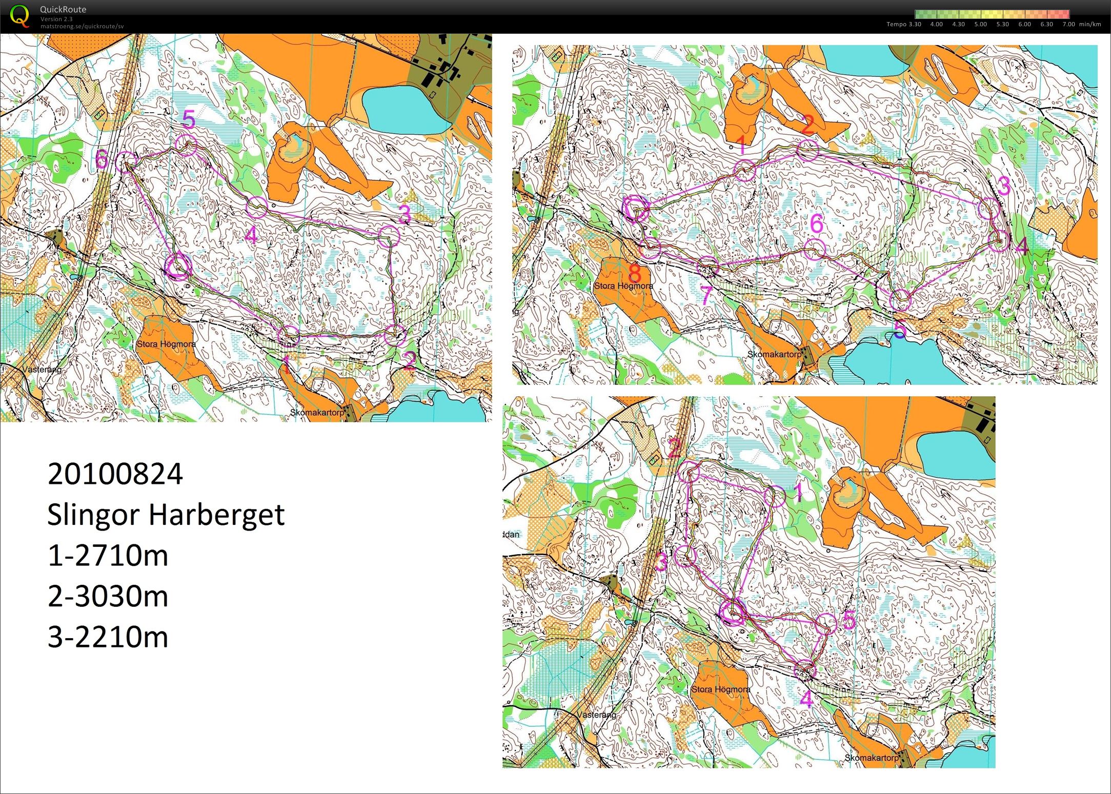 Slingor Harberget (24/08/2010)