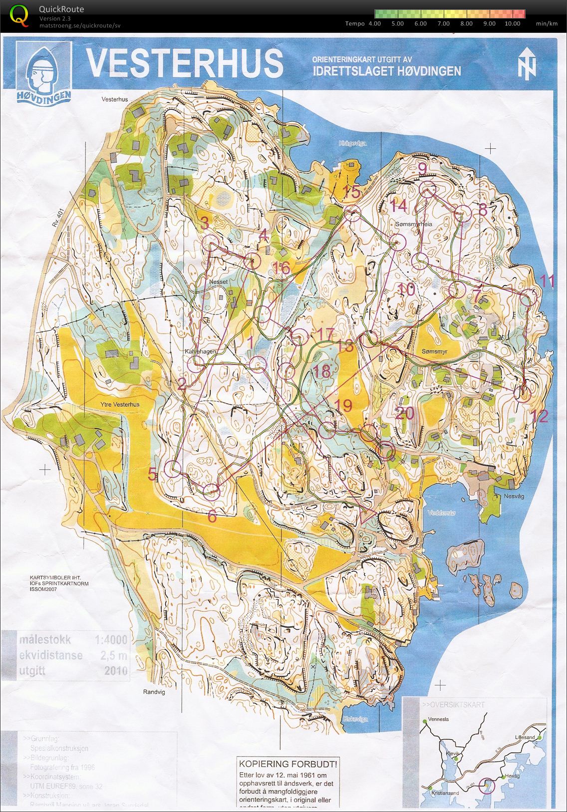 Träning Kristiansand1 karta2 (03.11.2010)