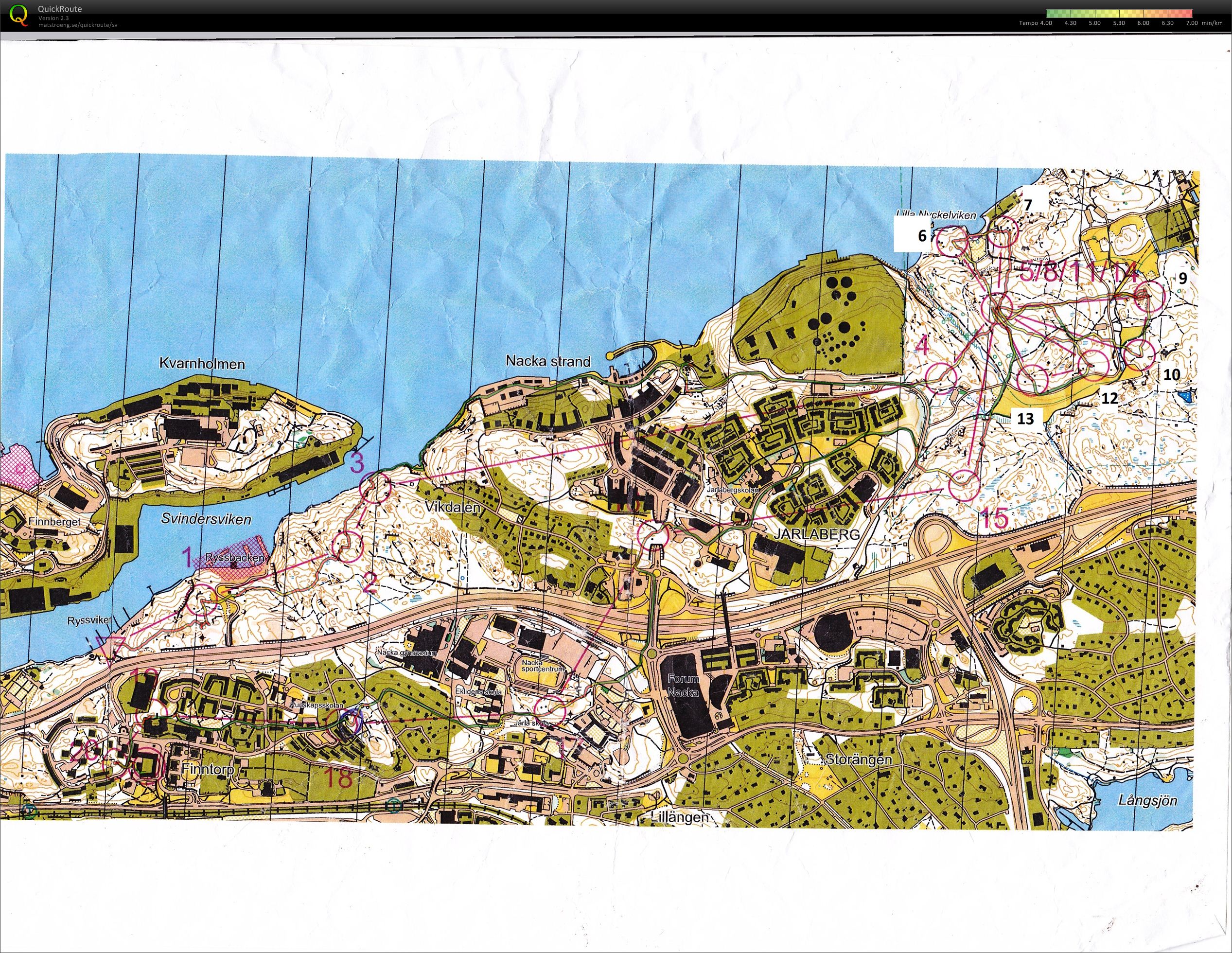 Järla O-tour 1 (09/12/2010)