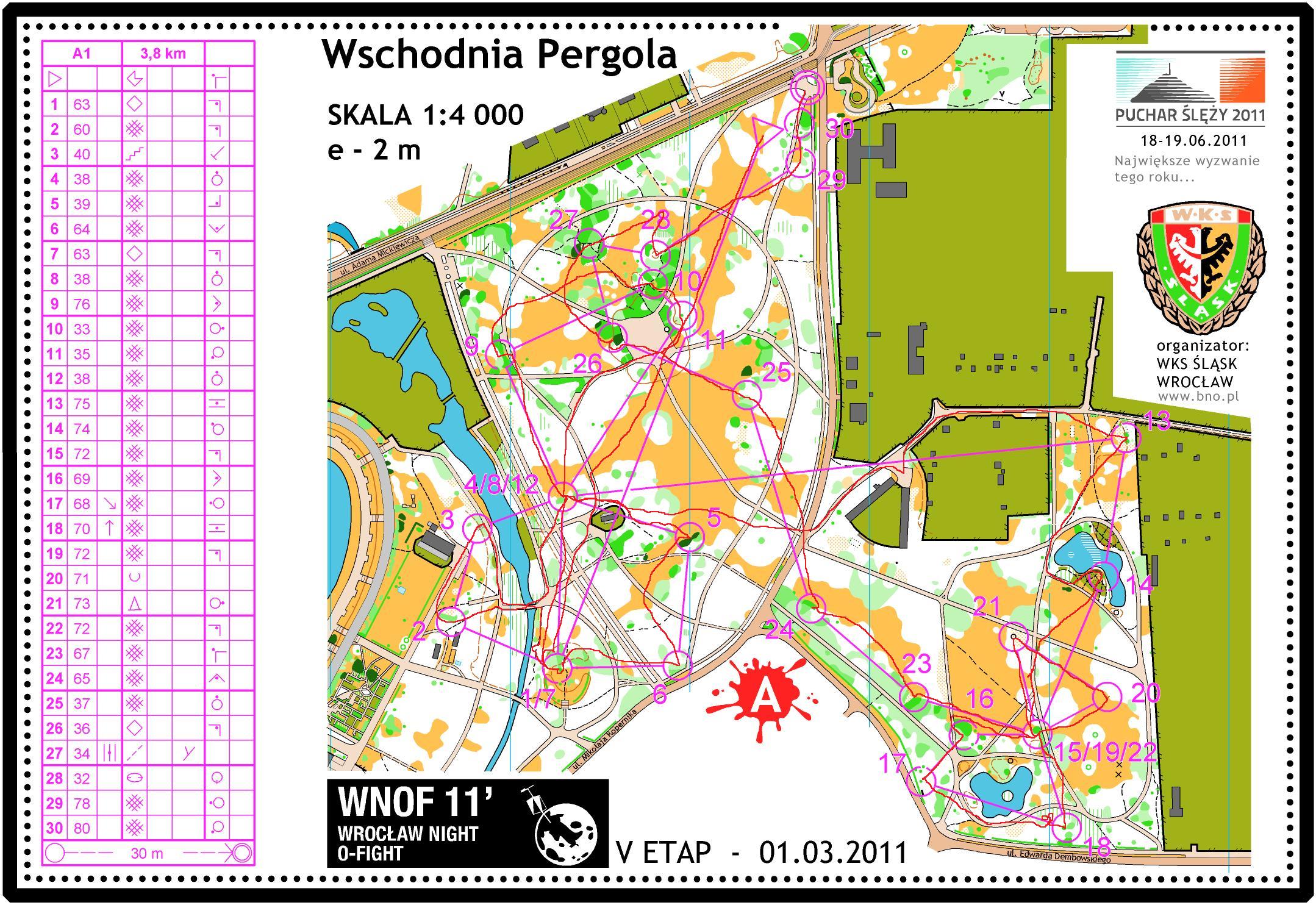 Wroclaw Night Orienteering Fight (01-03-2011)