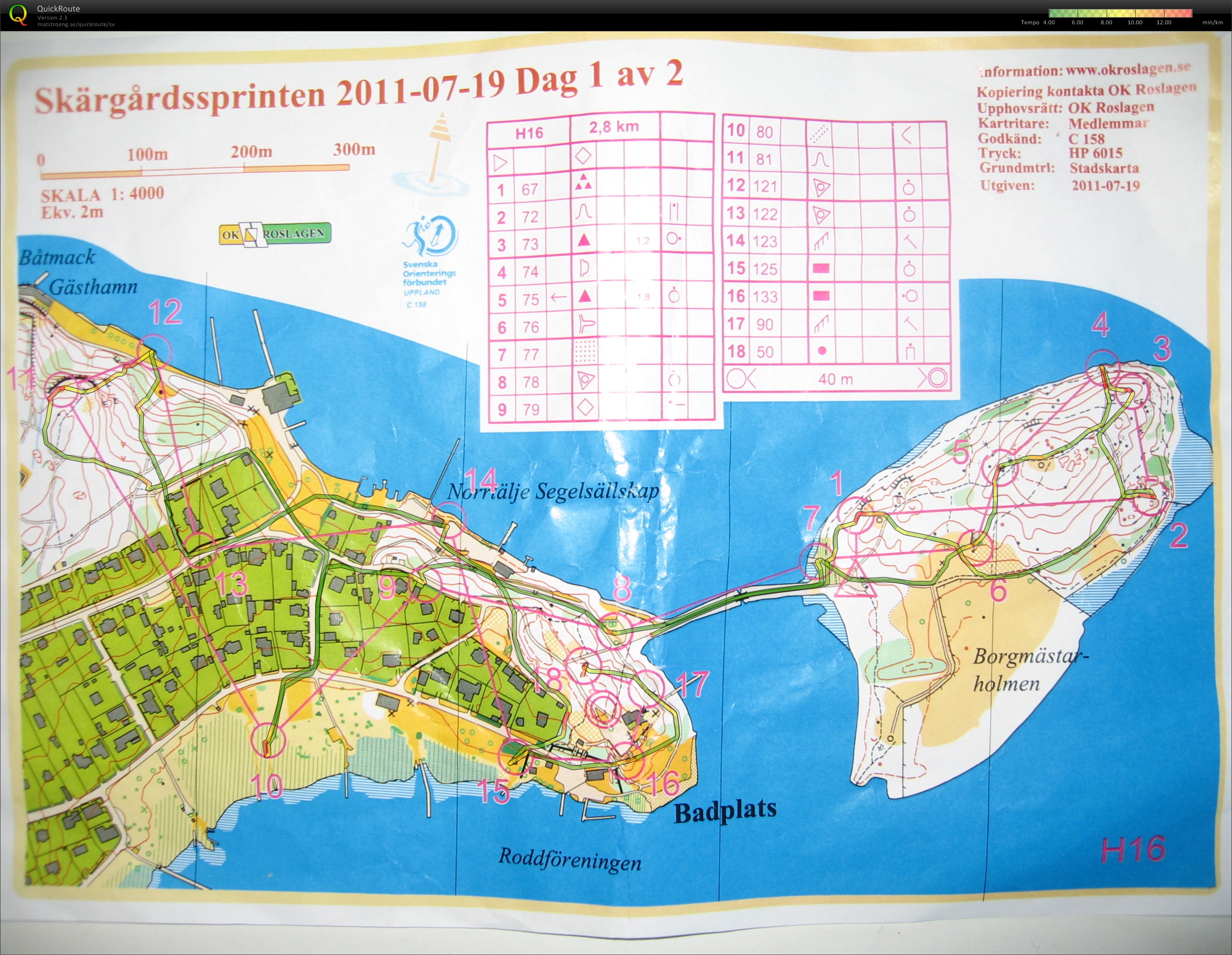 Skärgårdssprinten E1 (19/07/2011)