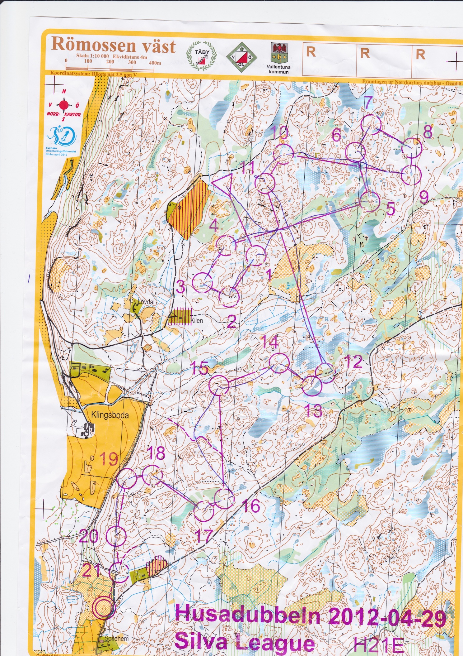 Silva League løp 3, mellomdistanse (2012-04-29)